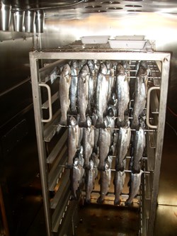 Smoking of trouts